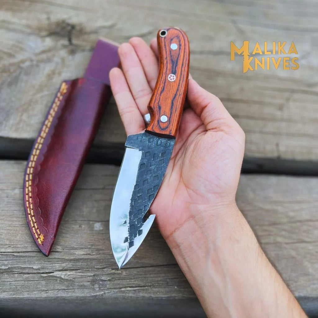 Old Timer GutHook Skinner Messer | Exquisite Handwerkskunst & Rasiermesserscharfe Klinge-0028