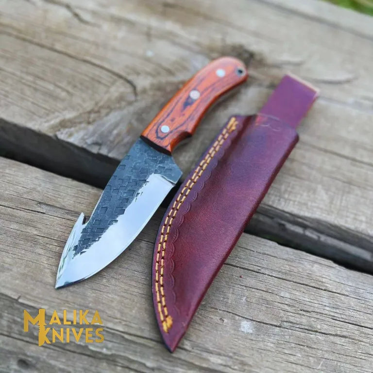 Old Timer GutHook Skinner Messer | Exquisite Handwerkskunst & Rasiermesserscharfe Klinge-0028
