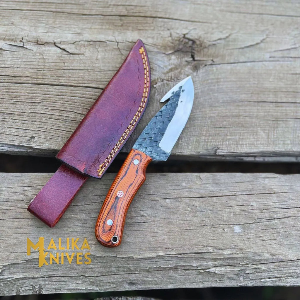 Old Timer GutHook Skinner Messer | Exquisite Handwerkskunst & Rasiermesserscharfe Klinge-0028