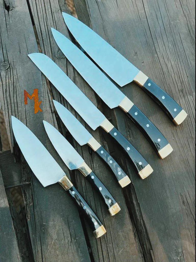 Professionelles Kochmesser-Set mit Lederetui-0203