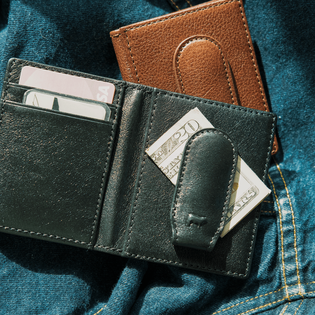 Cartera de clip para billetes clásica para bolsillo delantero
