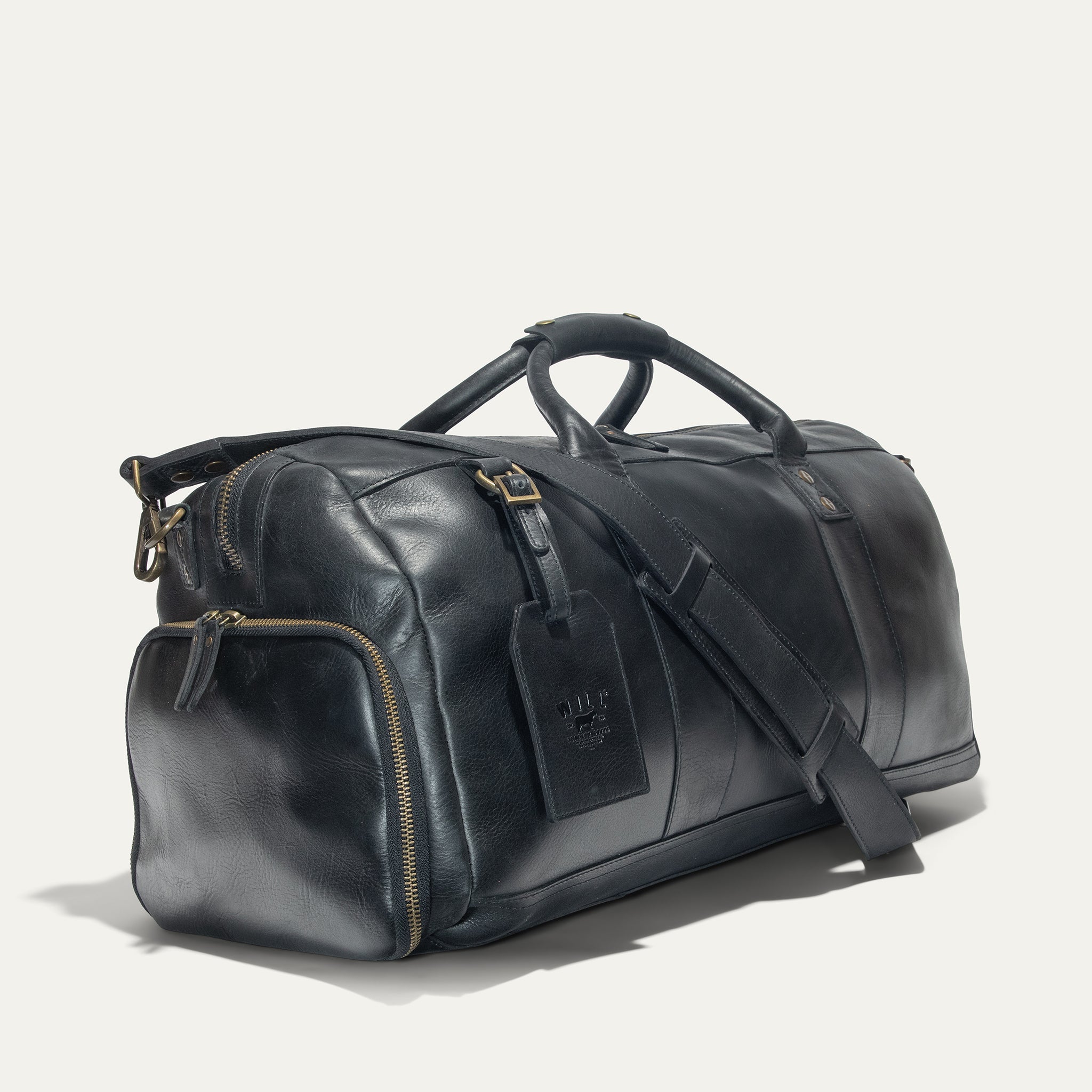 Lederne Atticus Schuh-Reisetasche