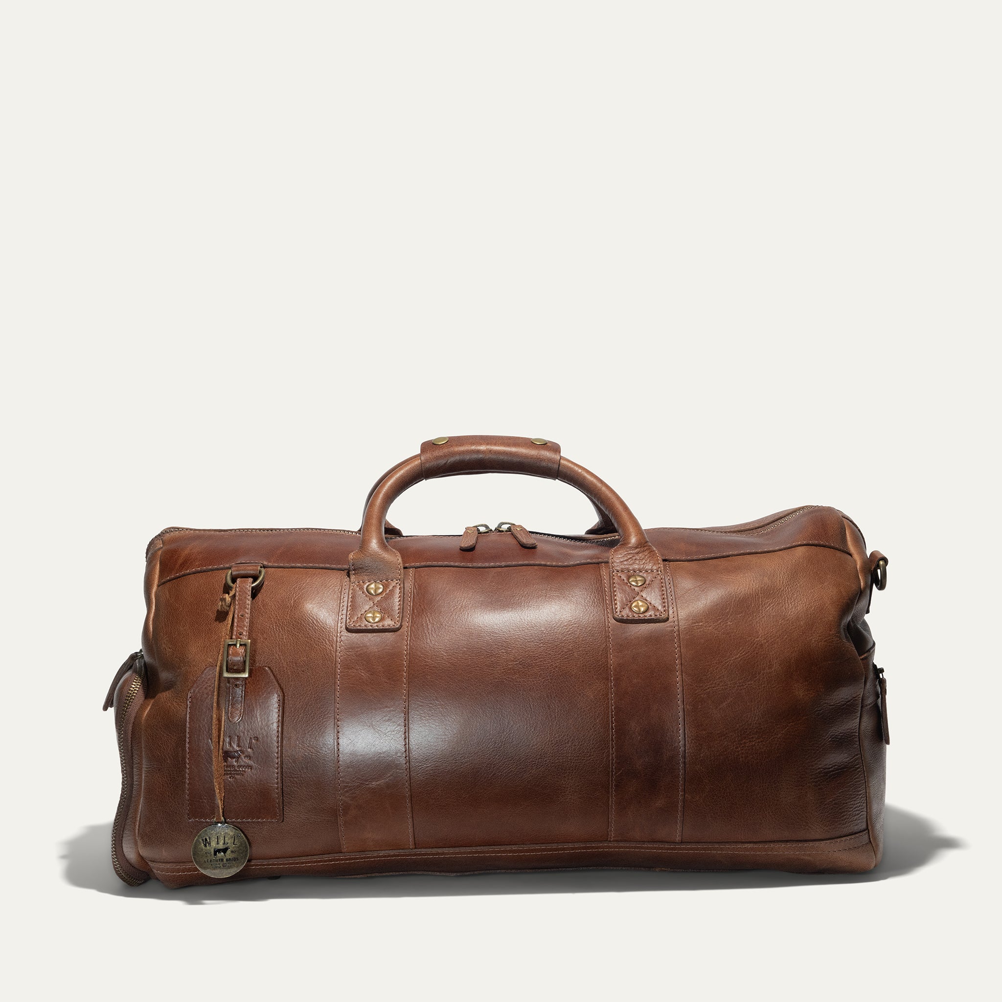 Lederne Atticus Schuh-Reisetasche