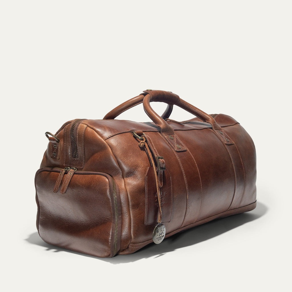 Lederne Atticus Schuh-Reisetasche