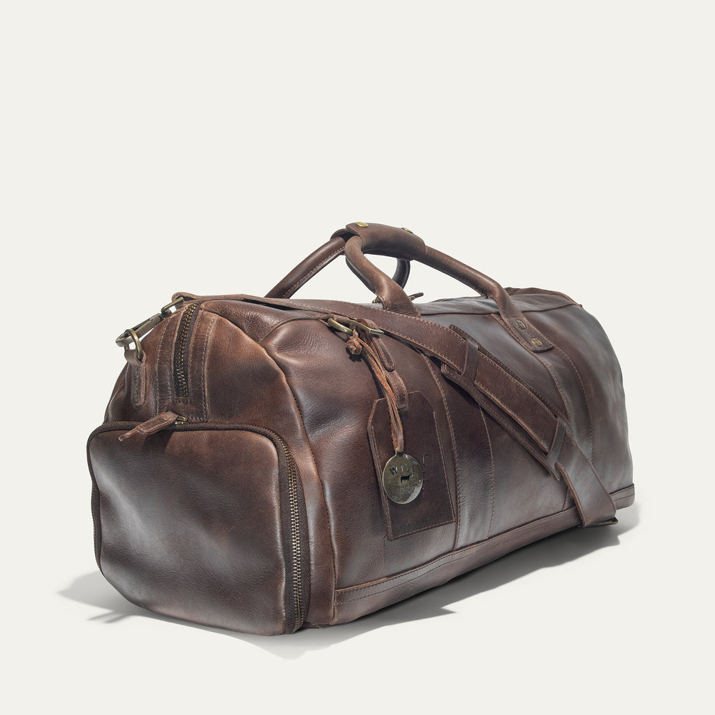 Lederne Atticus Schuh-Reisetasche