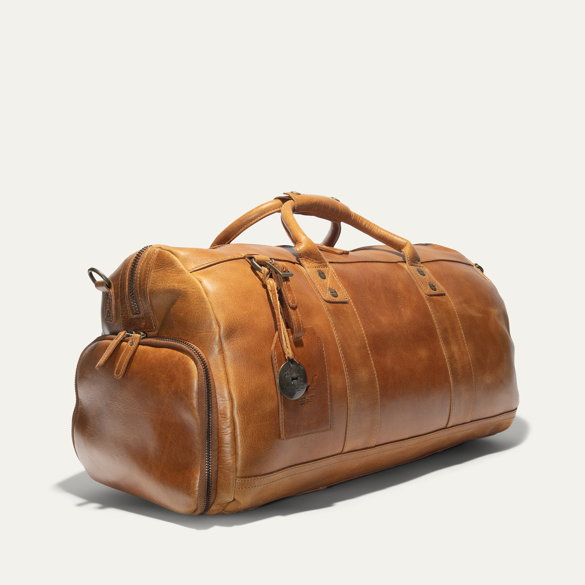 Lederne Atticus Schuh-Reisetasche