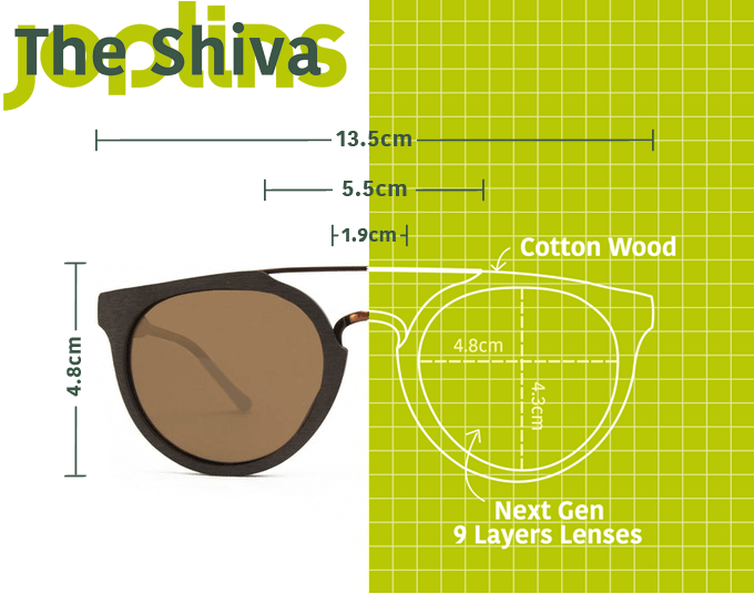 Die Shiva - Holz Sonnenbrille