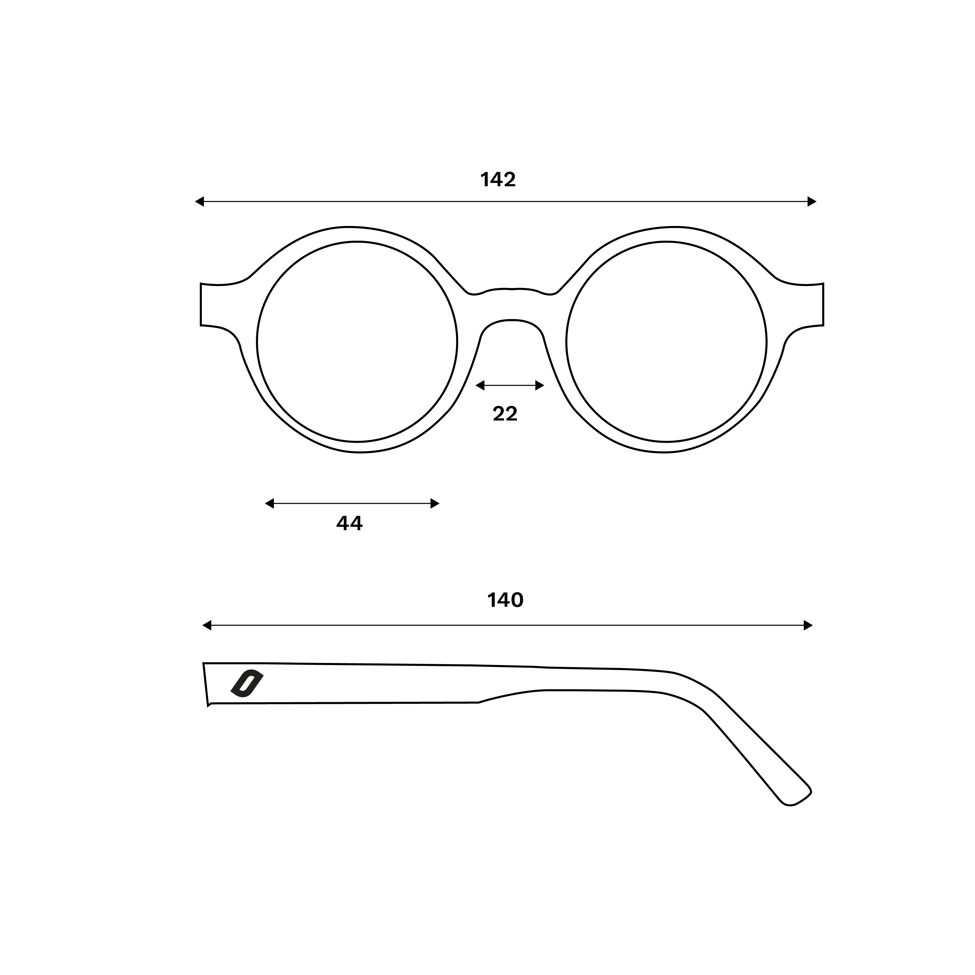 Flic - Unisex Holz-Sonnenbrille