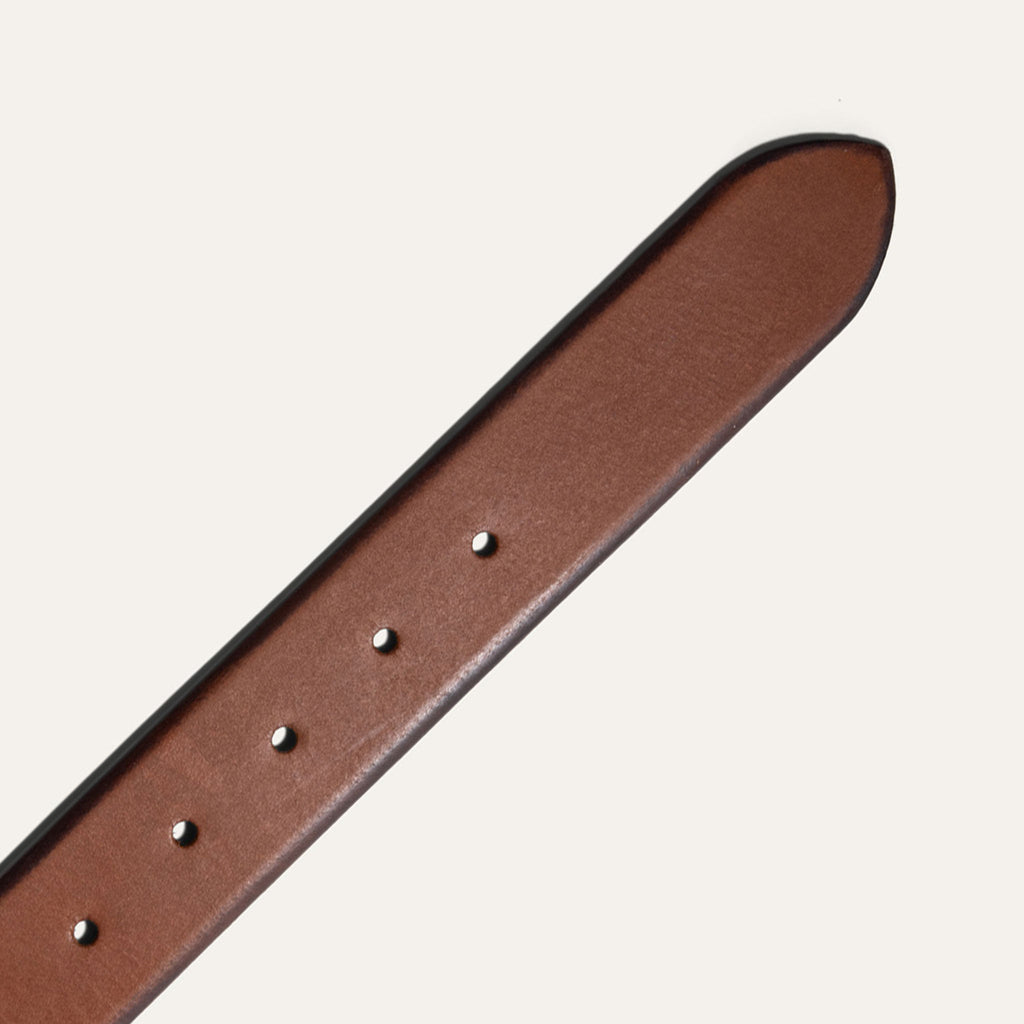 Cinturón de jean con borde biselado