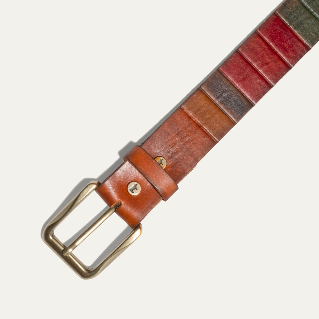 Handbemalter Color-Block-Gürtel