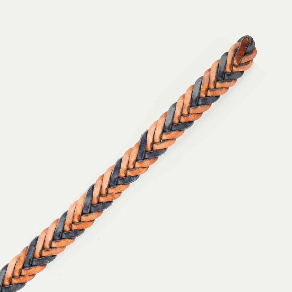 Two-Tone Five Strand Braided Belt