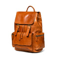 Vortex Lederrucksack: Hellbraun