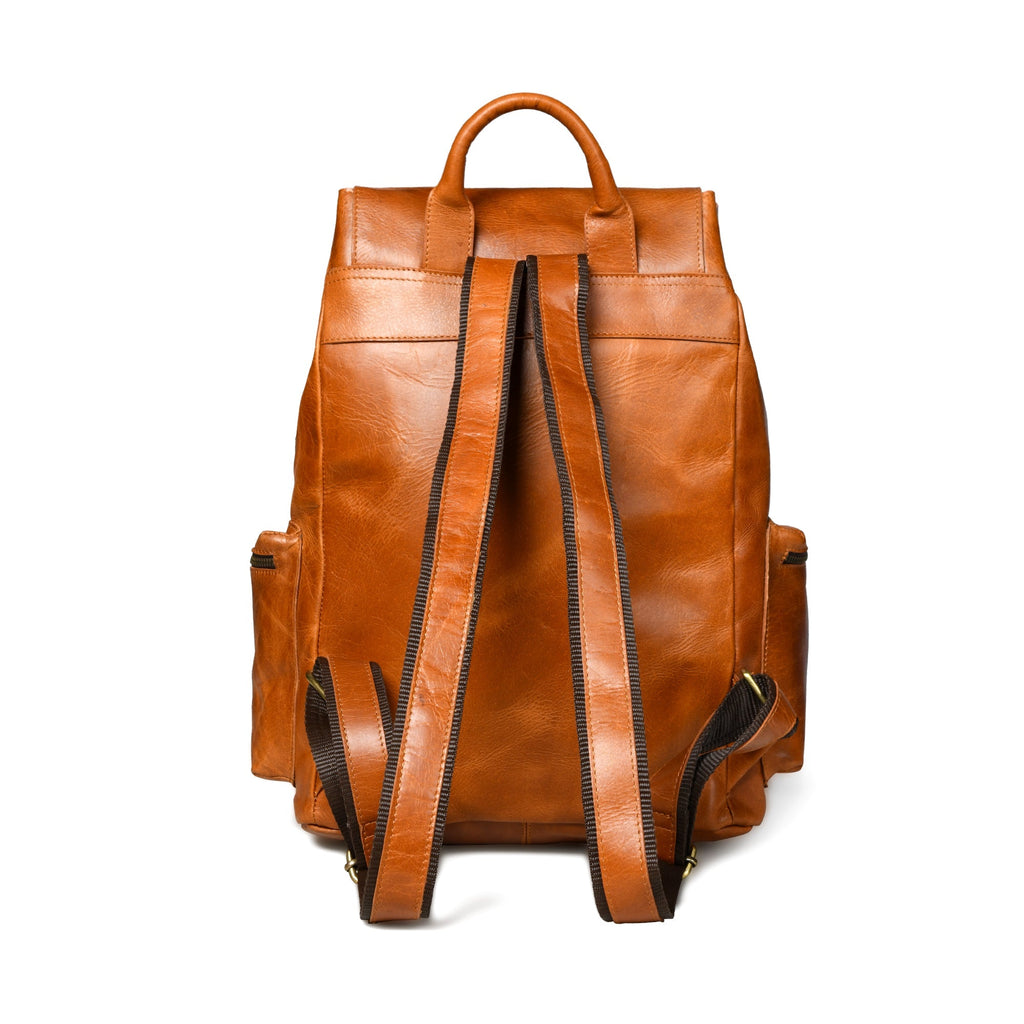 Vortex Lederrucksack: Hellbraun
