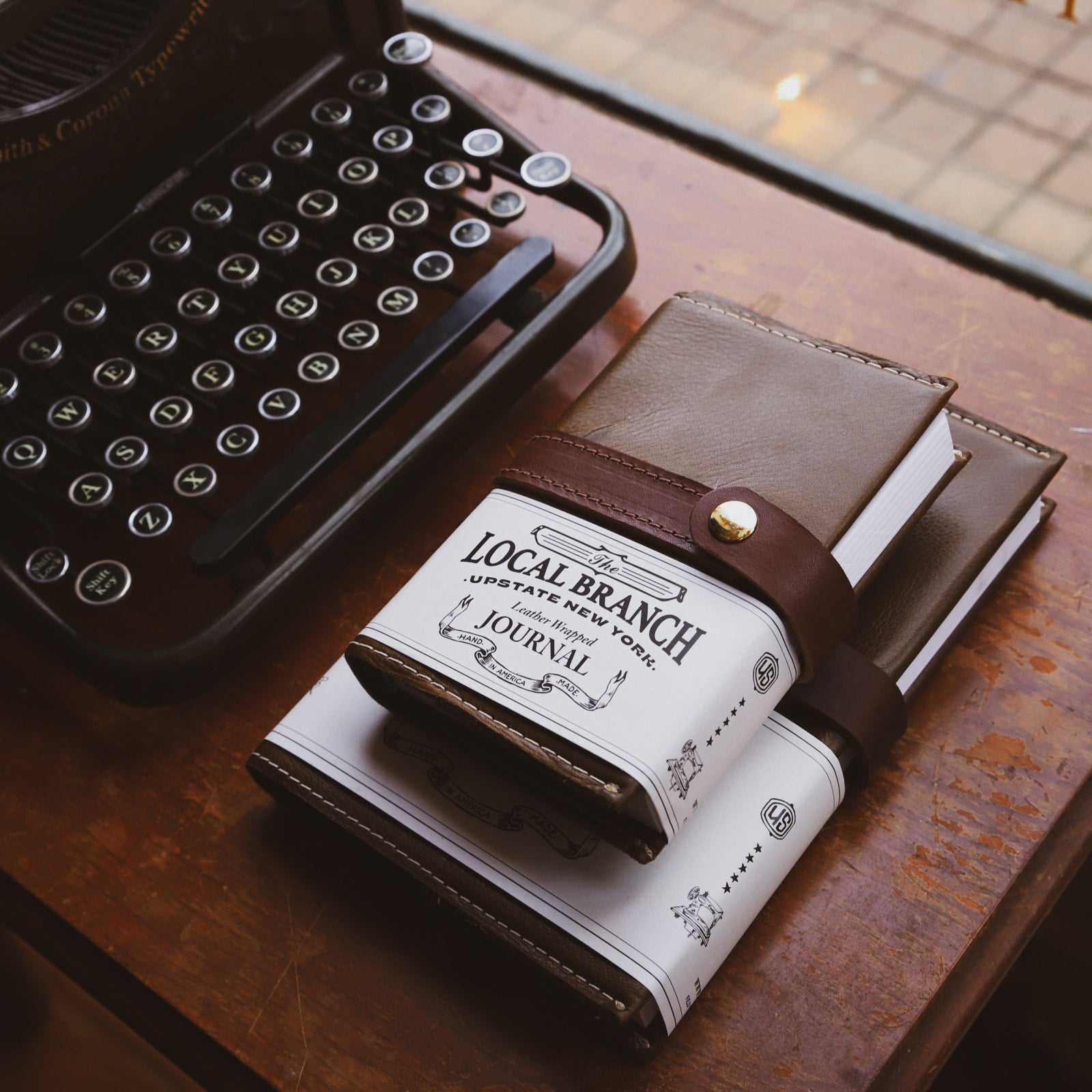 Diario de cuero para escritores - Hecho en EE. UU.