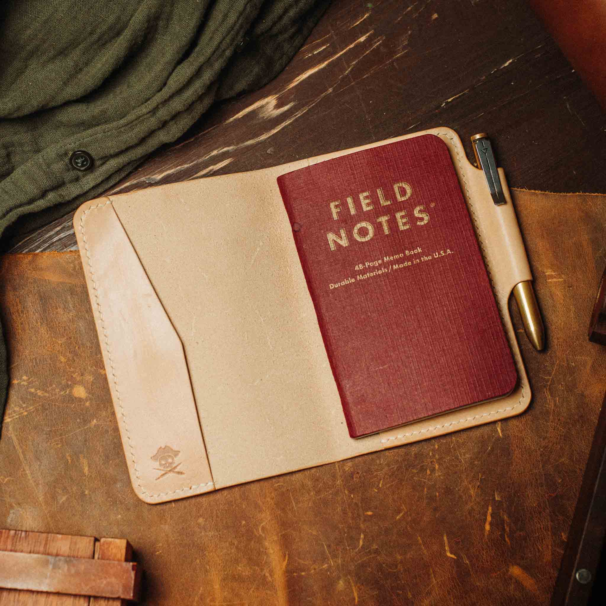 Funda de cuero para diario de uso diario Pirate Goods Navigator – Funda de cuero para diario EDC