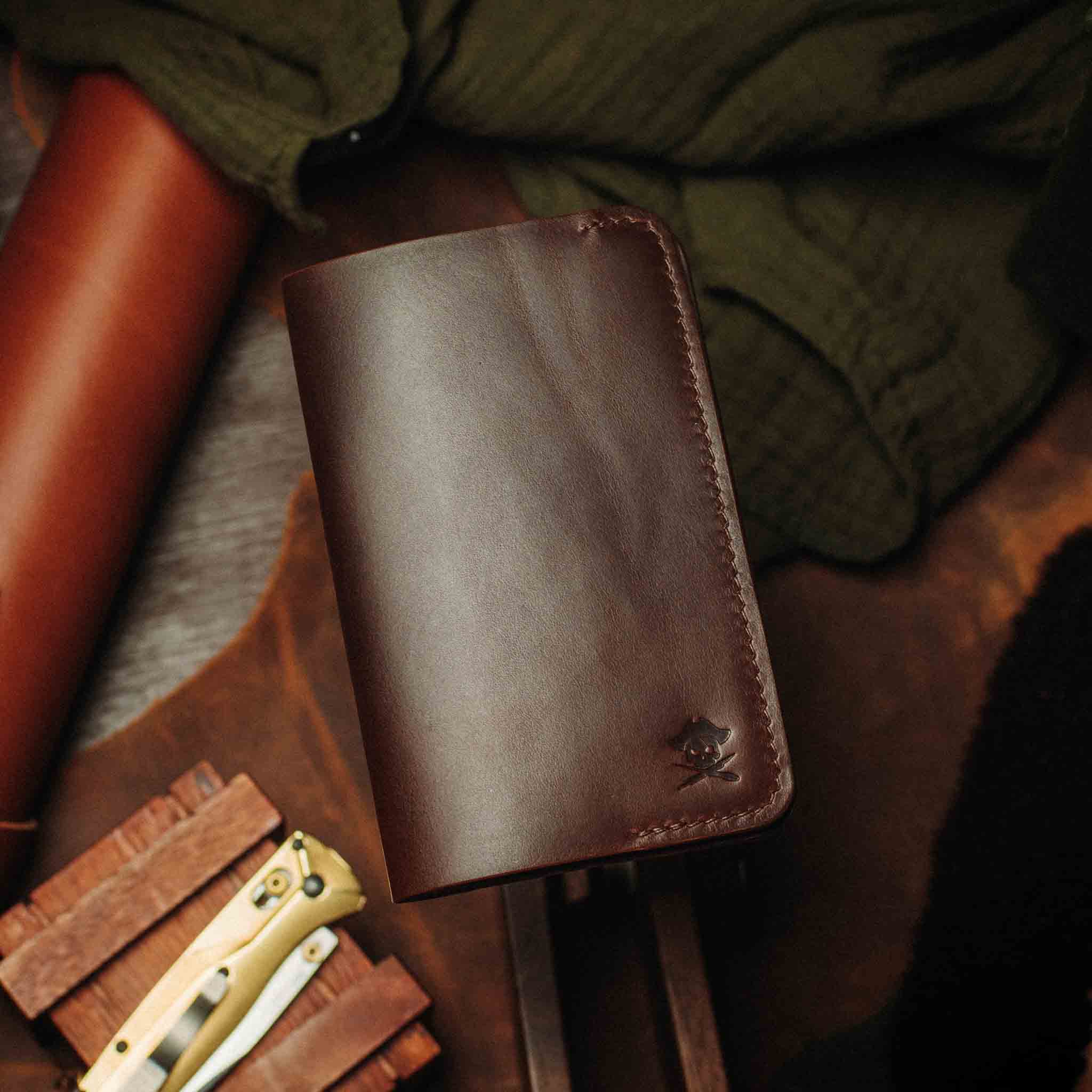 Pirate Goods Navigator Feldnotizen-Cover – Leder EDC Tagebuchhalter