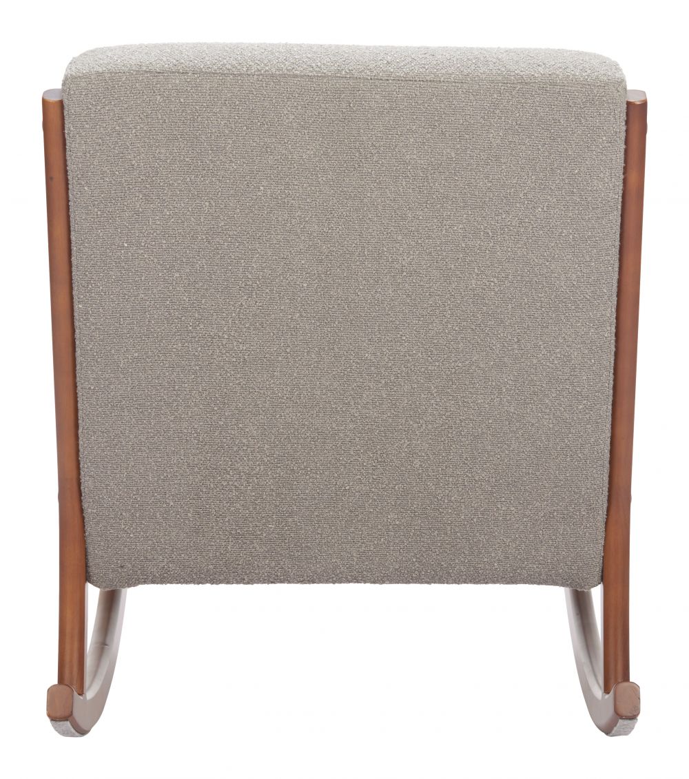 Hady Textured Fabric Rocking Chair