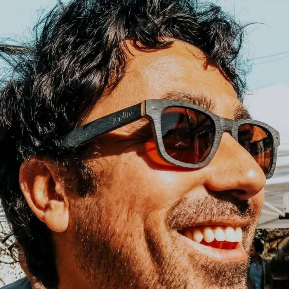 Moon - Gafas de sol de madera unisex