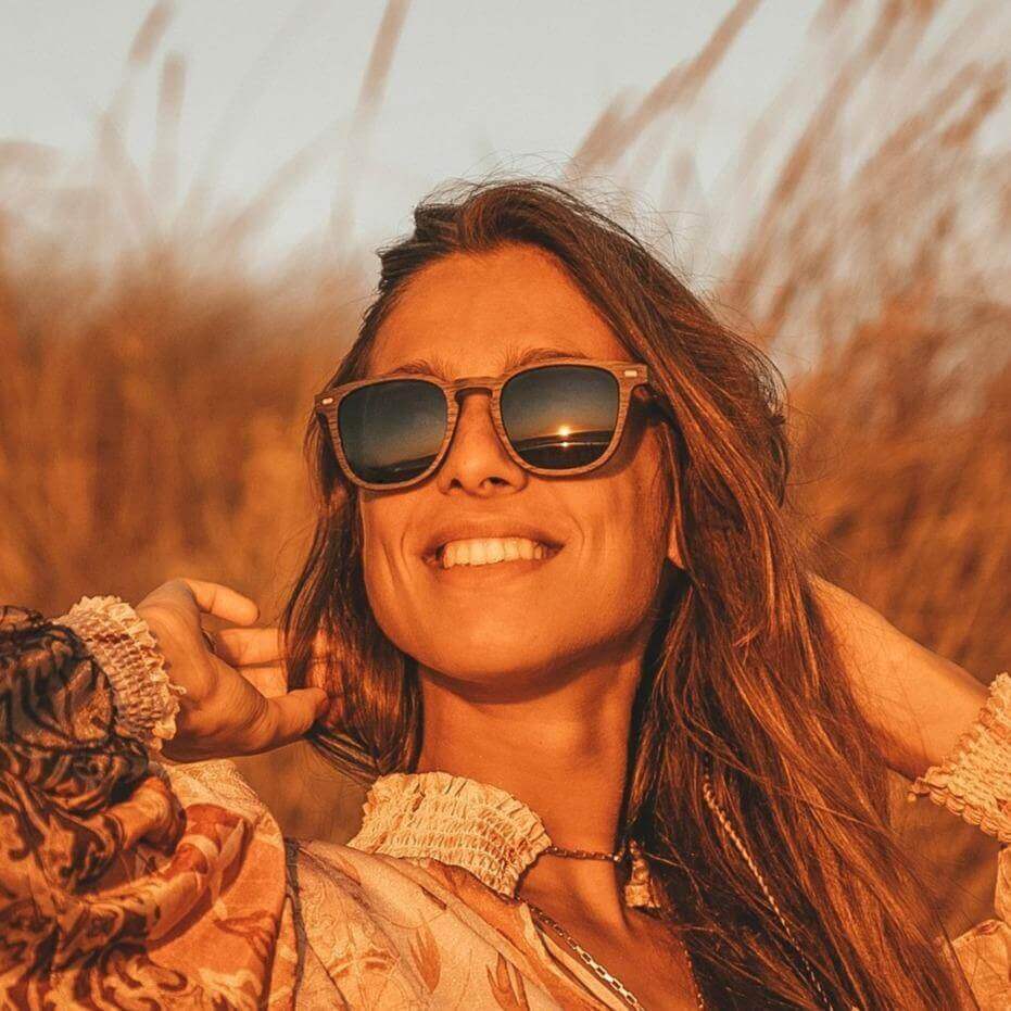 Lark – Unisex-Holzsonnenbrille