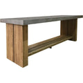 Mykonos  Concrete Slate Grey Outdoor Bar Table