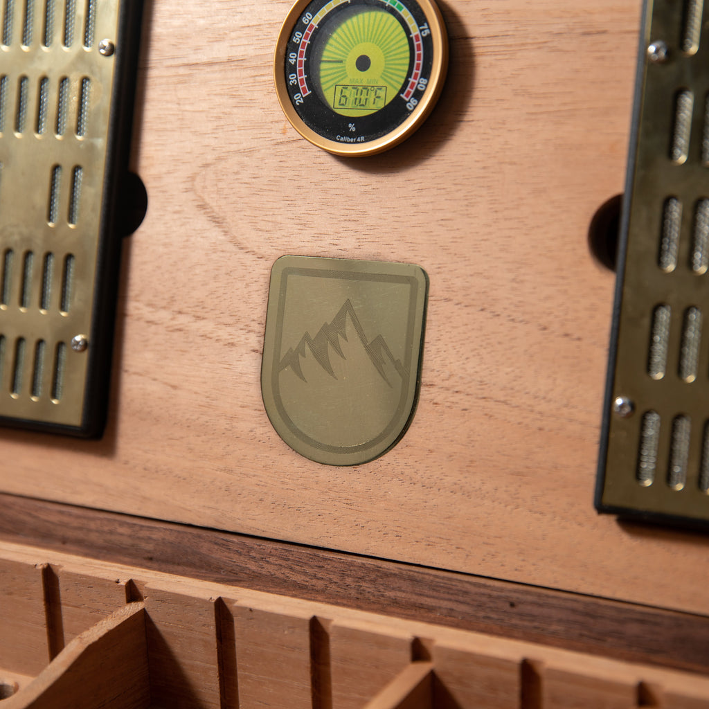 Humidor para puros - Wengué con revestimiento de cedro español - 80 unidades de capacidad