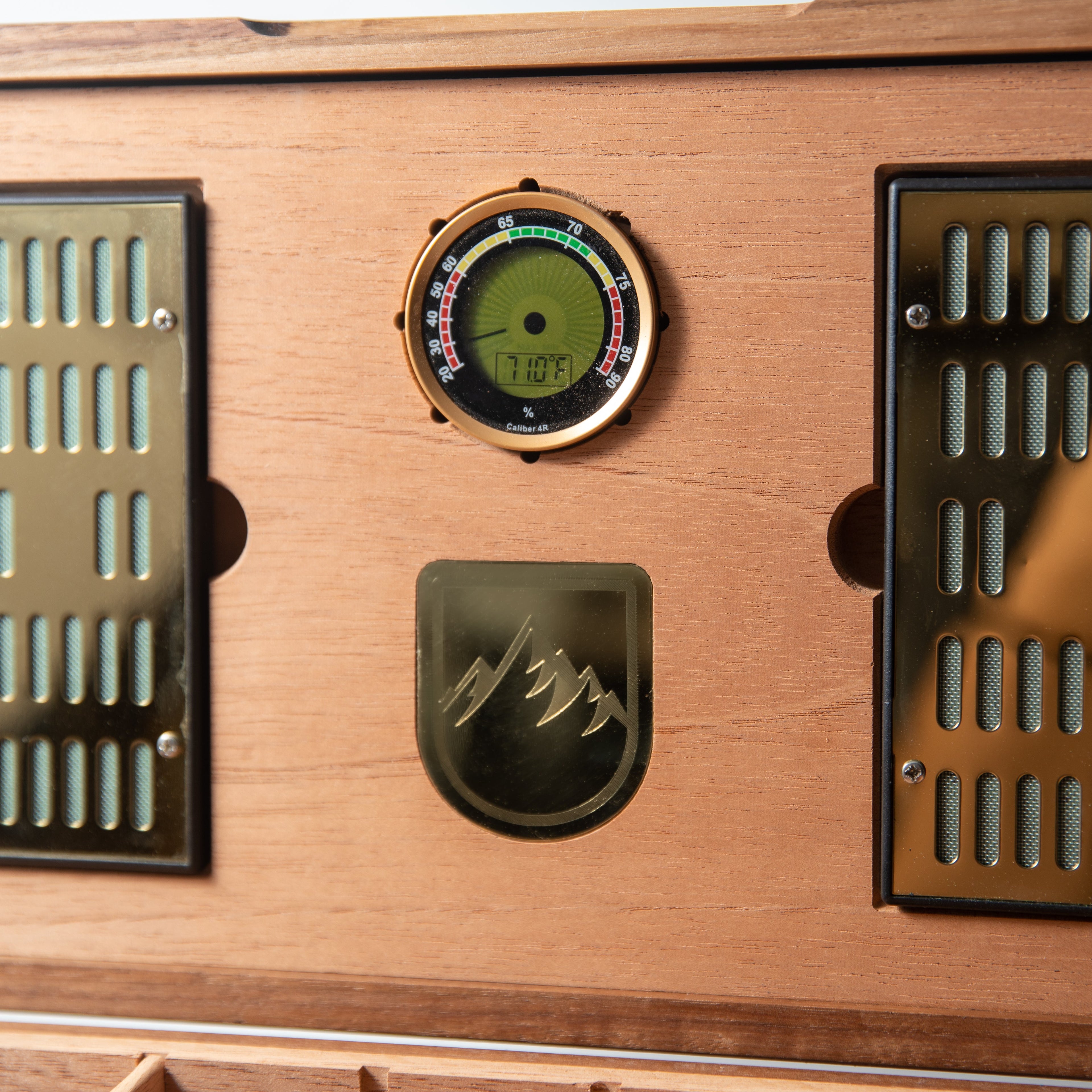 Cigar Humidor - Zebrawood with Spanish Cedar Lining - 80 Capacity