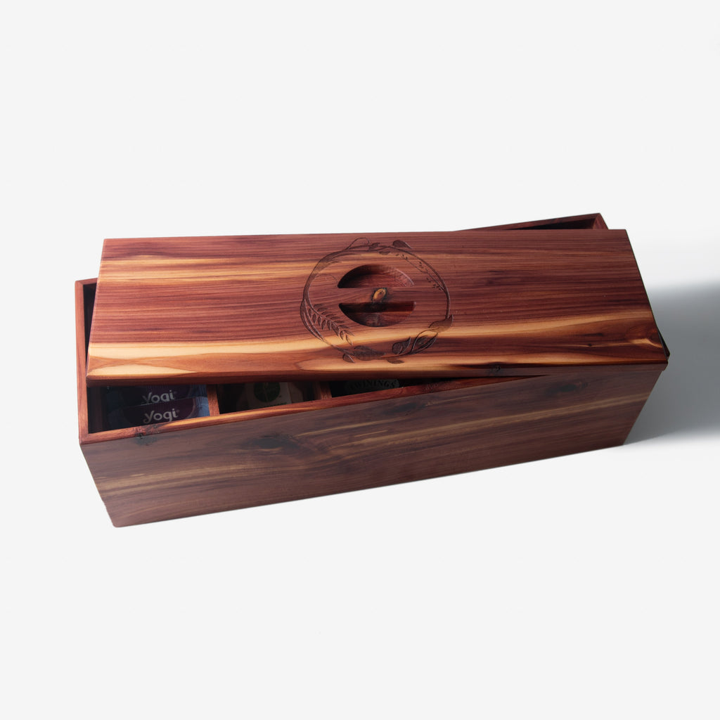Tea Box - Red Cedar - 5 Compartments