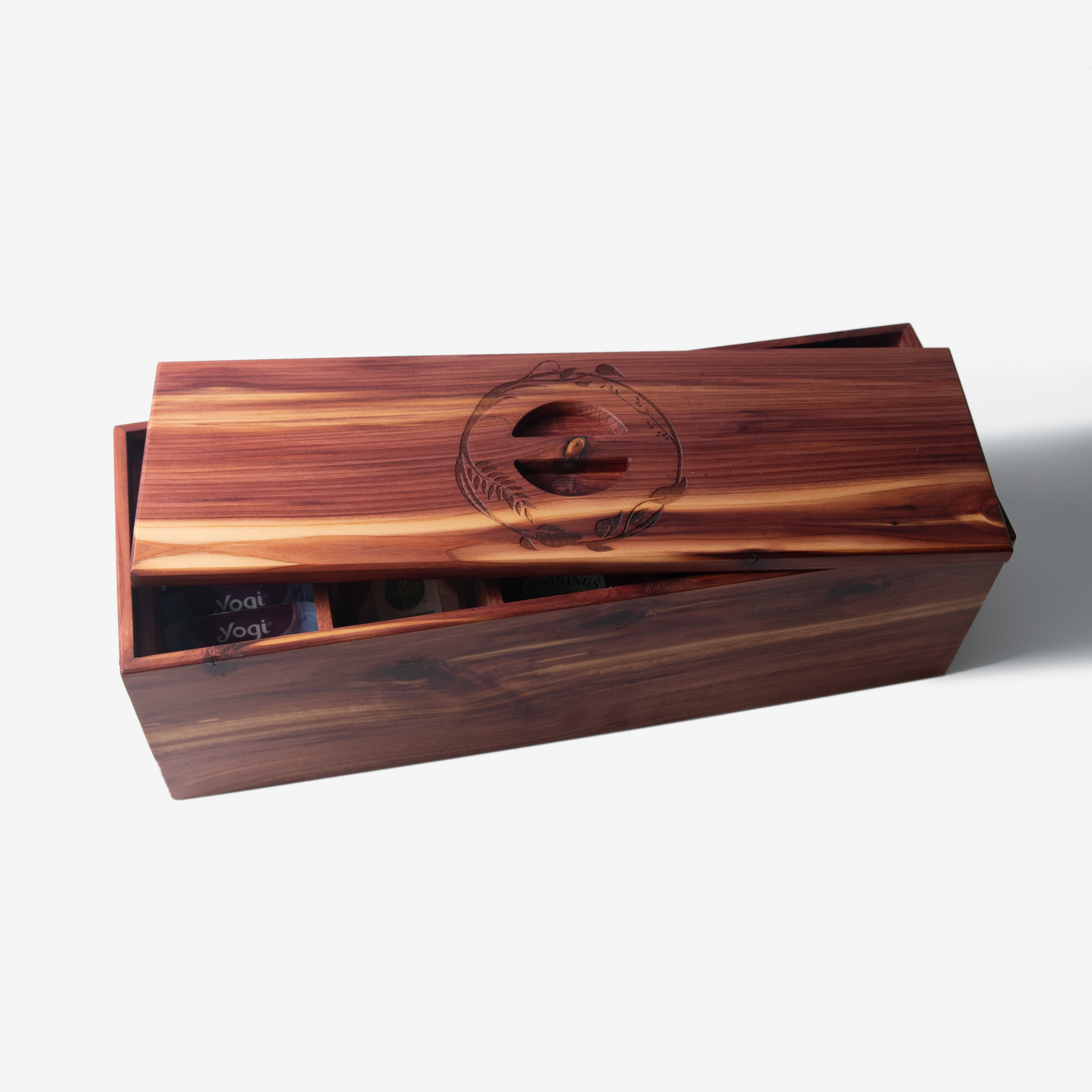 Tea Box - Red Cedar - 5 Compartments