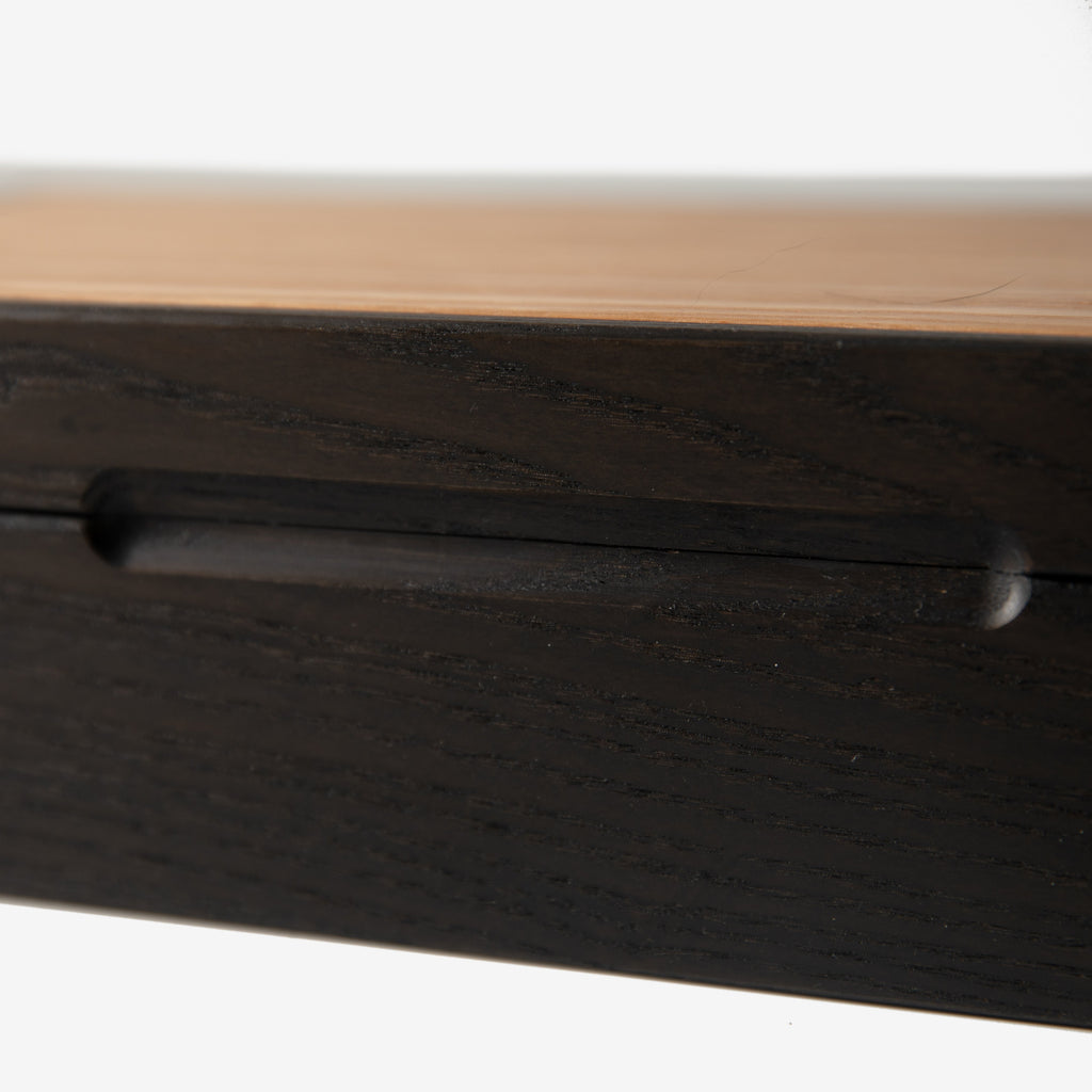 Watch Box - Black Ash and White Ash
