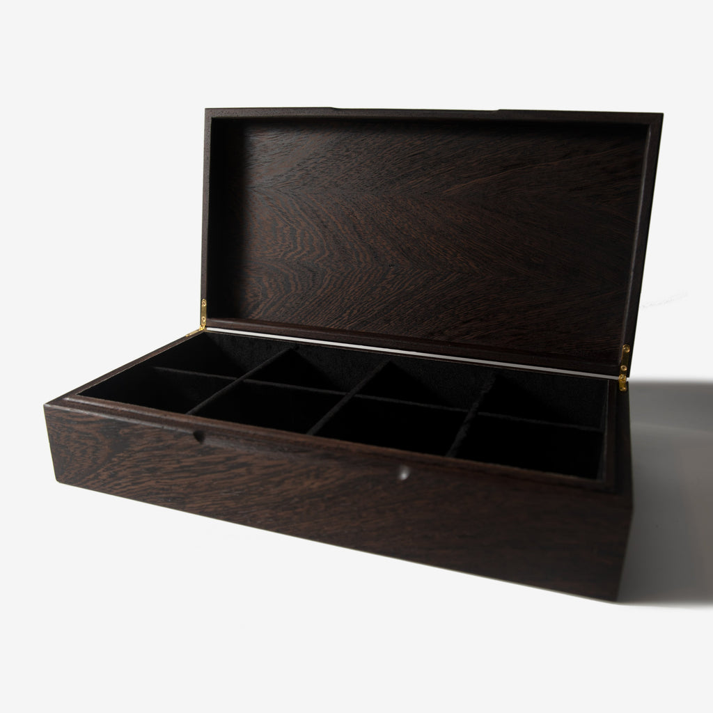 Caja para relojes - Madera de wengué - 8 compartimentos para relojes