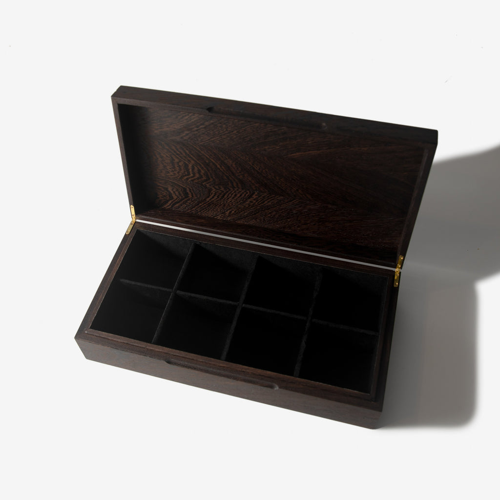 Caja para relojes - Madera de wengué - 8 compartimentos para relojes