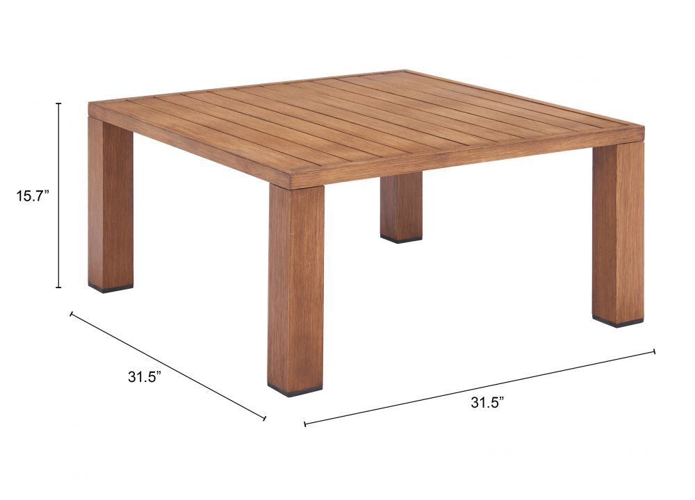 Regels Aluminium-Couchtisch für den Außenbereich
