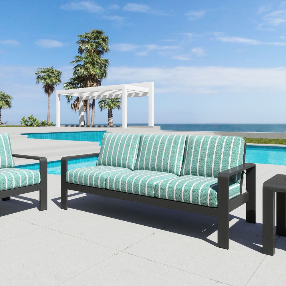Rolig grünes Olefin-Gewebe Outdoor-Sofa