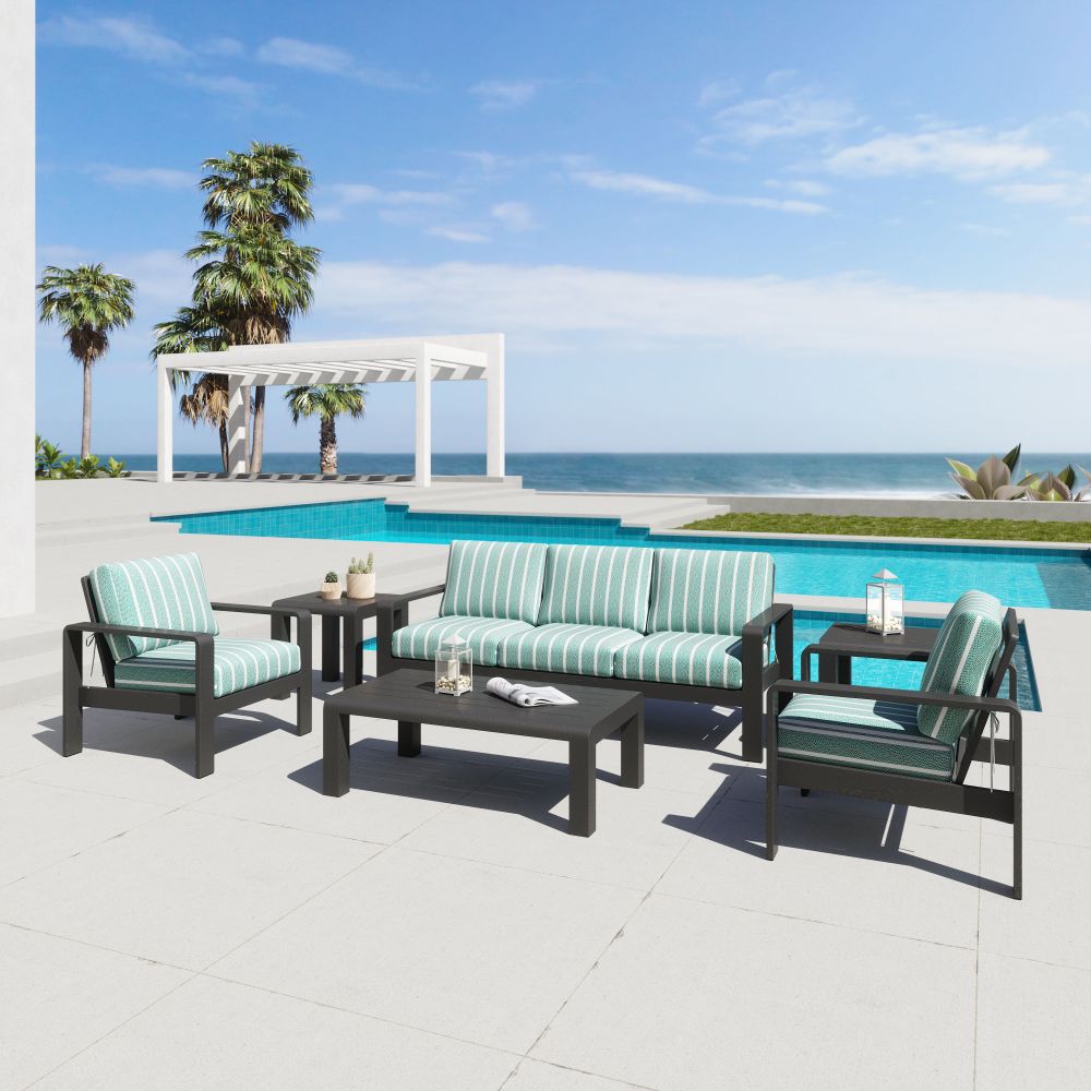 Rolig grünes Olefin-Gewebe Outdoor-Sofa