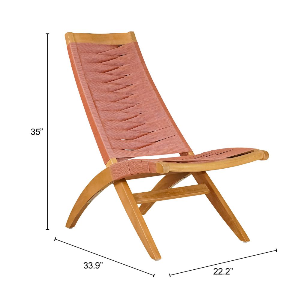 Rova Outdoor-Lounge-Sessel mit massivem Holzrahmen