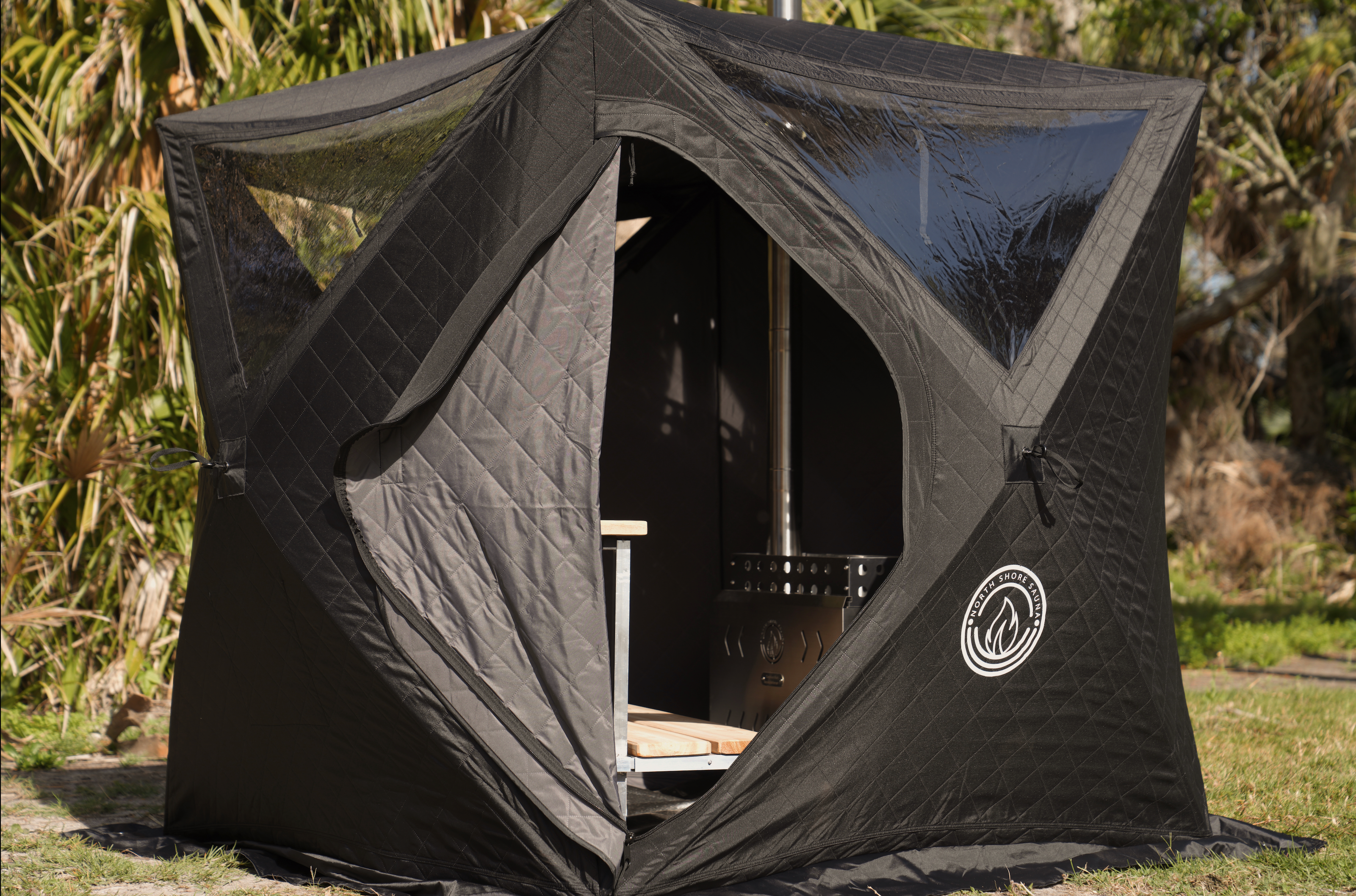 Paquete profesional de tienda de sauna Mini Cube (2 personas)