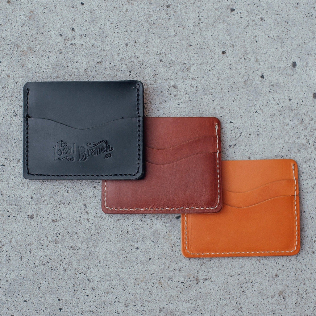 Cartera delgada de cuero - Hecha en EE. UU.
