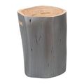 Mesa auxiliar de madera gris Sugra