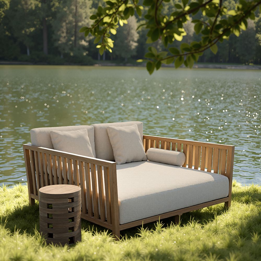 Teras Olefin Fabric Outdoor Daybed