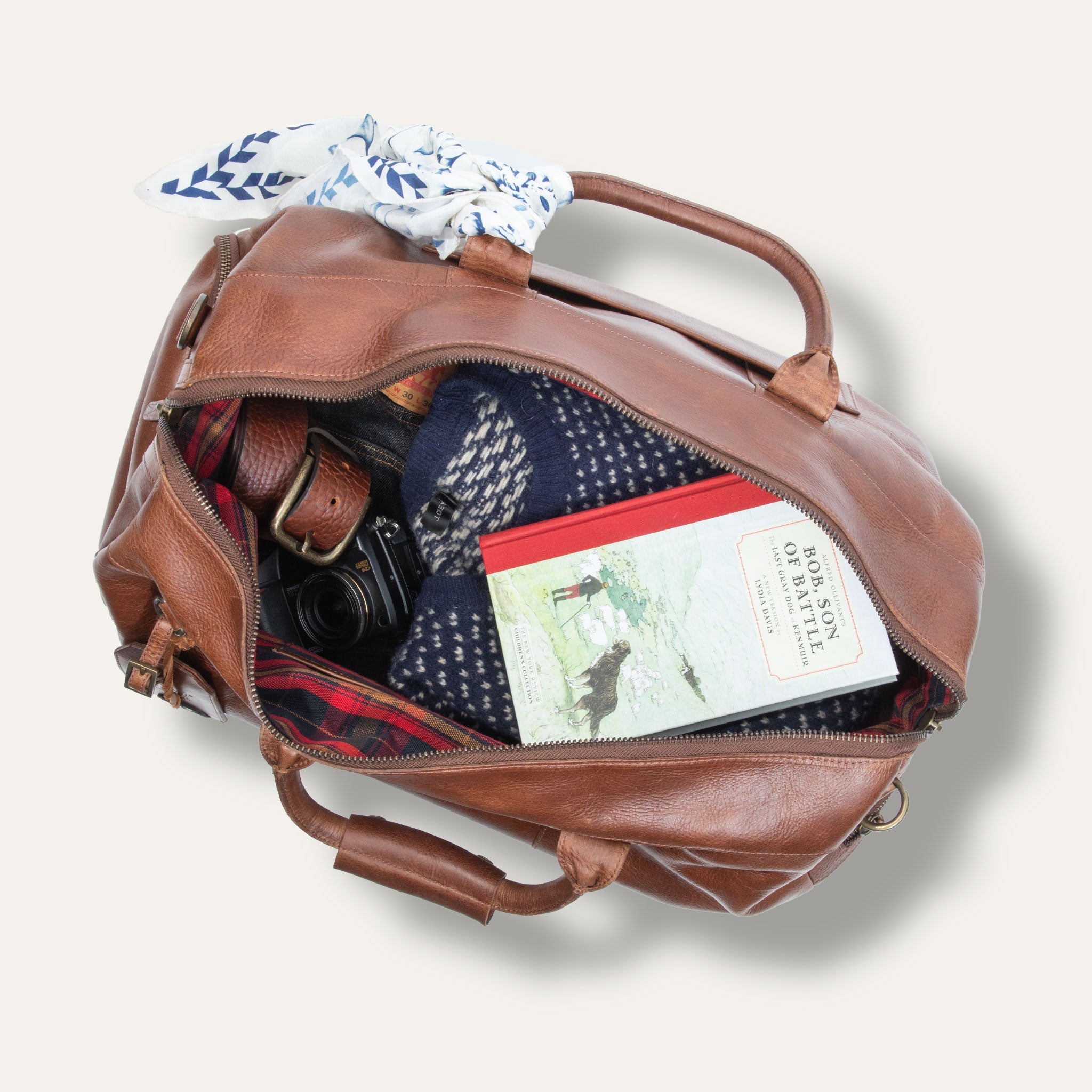 Lederne Atticus Schuh-Reisetasche