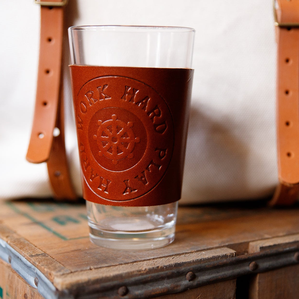 Leder-Bierkrug – Hergestellt in den USA