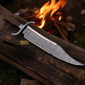 Cuchillo Bowie Alamo Musso Hecho a Mano de Acero de Damasco