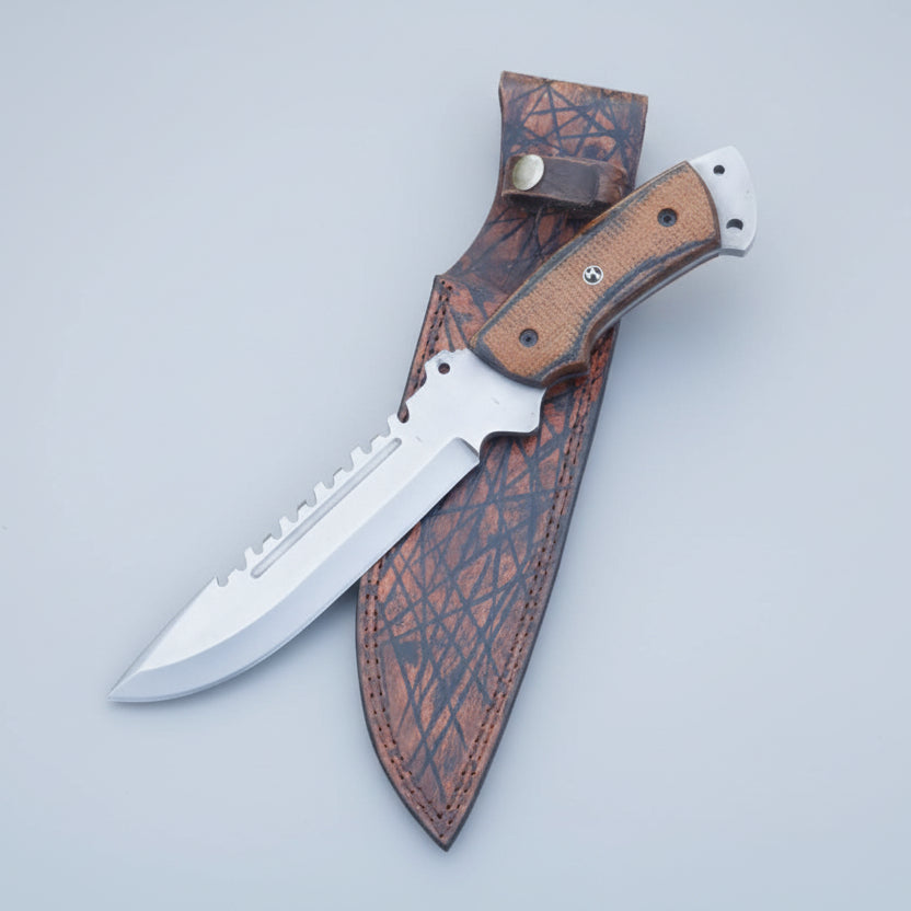 Cuchillo Bowie Hunter Point Acero D2 Mango G10