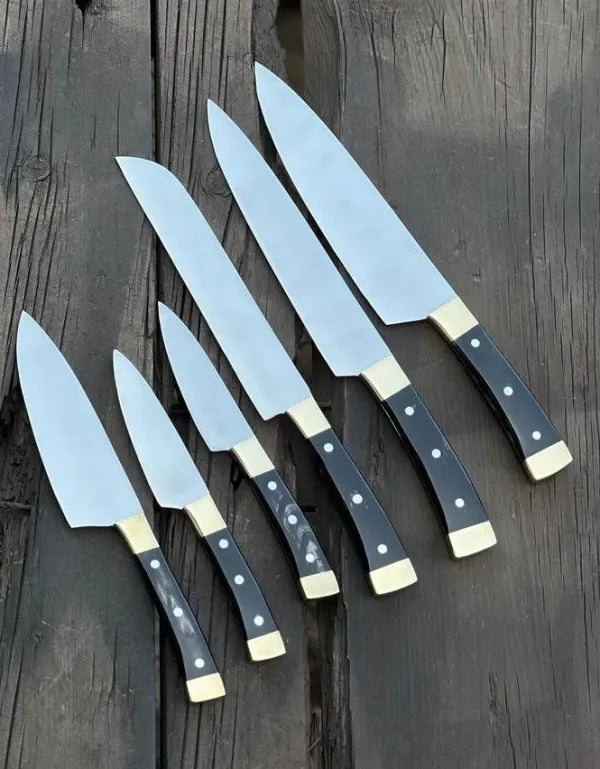 Professionelles Kochmesser-Set mit Lederetui-0203