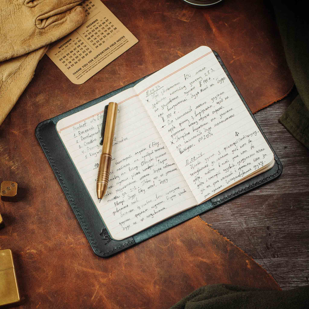 Funda de cuero para diario de uso diario Pirate Goods Navigator – Funda de cuero para diario EDC