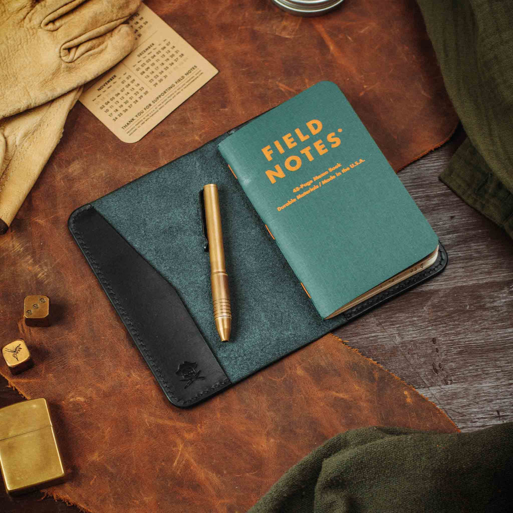 Funda de cuero para diario de uso diario Pirate Goods Navigator – Funda de cuero para diario EDC