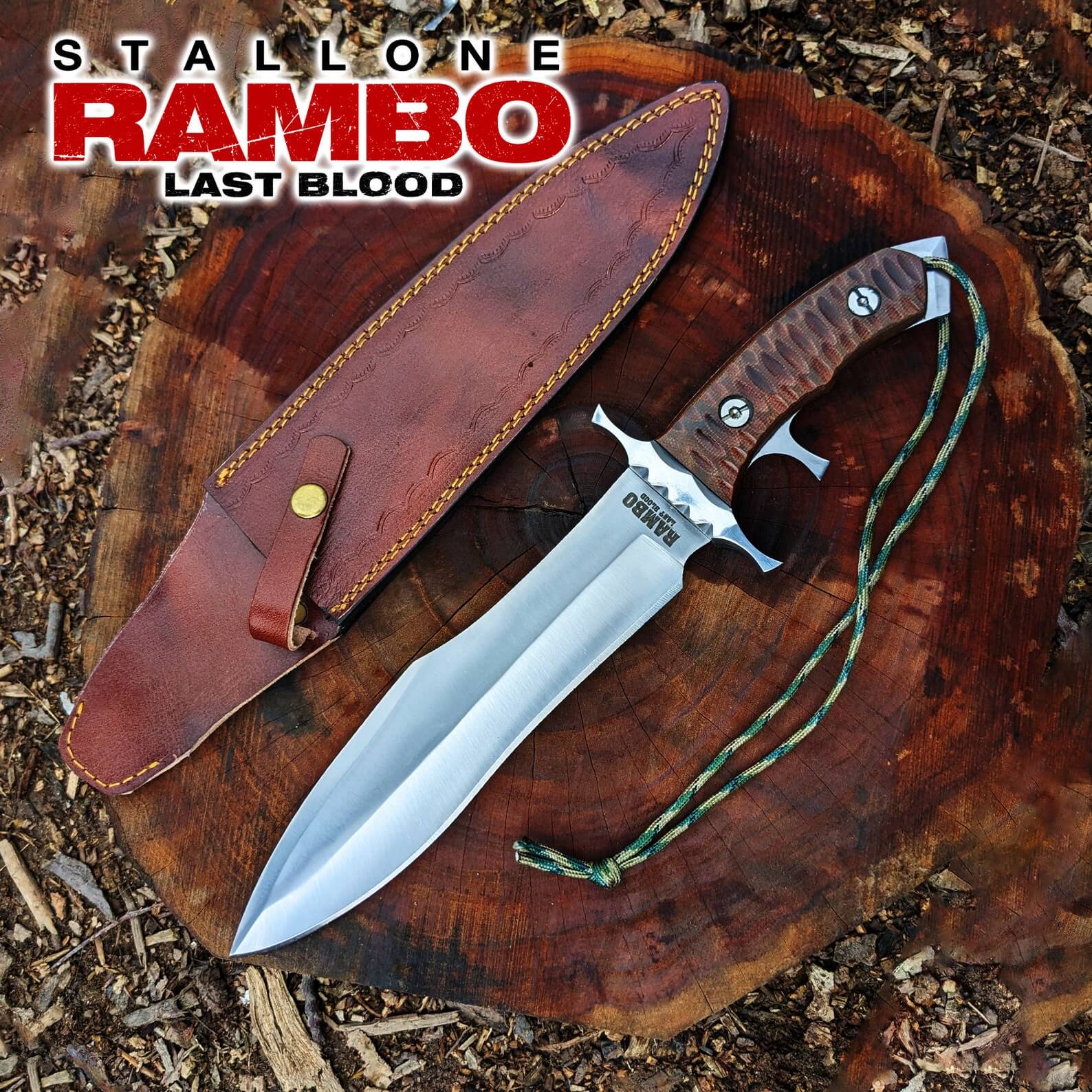 Cuchillo Bowie Rambo Last Blood Acero D2 Espiga Completa