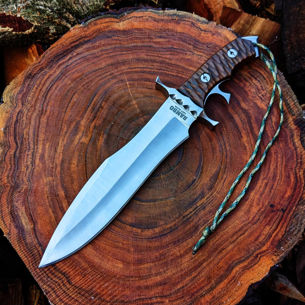 Cuchillo Bowie Rambo Last Blood Acero D2 Espiga Completa