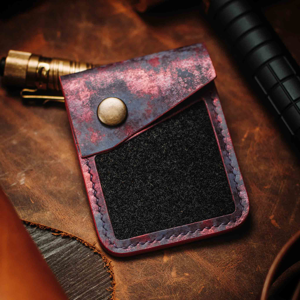 Leder-Klettverschluss-Geldbörse – Voyager v2 | Patch-Display-Kartenhalter | EDC