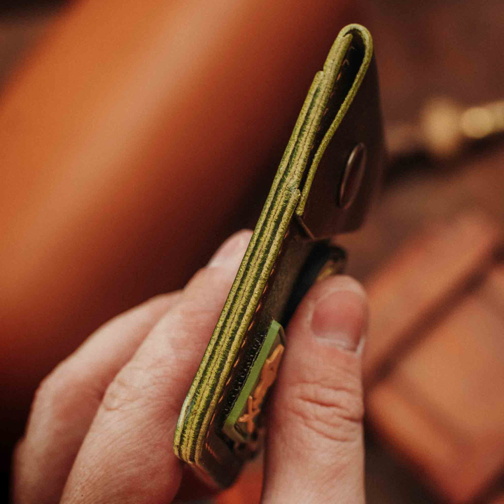 Leder-Klettverschluss-Geldbörse – Voyager v2 | Patch-Display-Kartenhalter | EDC